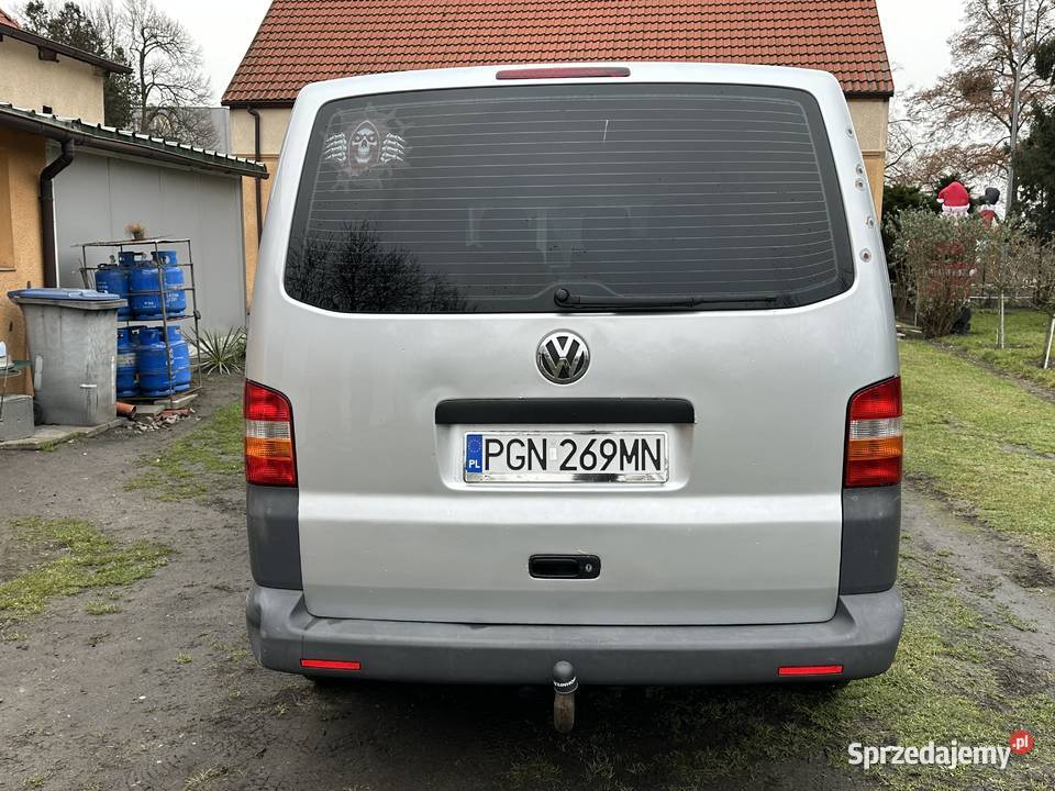 Volkswagen Transporter 19 T5 long TDi 9 osób lakier metallic Samochody osobowe wielkopolskie Witkowo