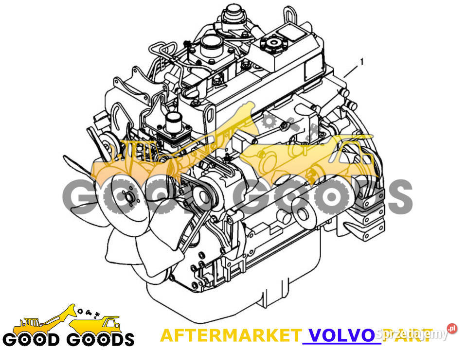 VOLVO USZCZELEK SILNIKA D34 14528170 14617017 mazowieckie Władysławów sprzedam