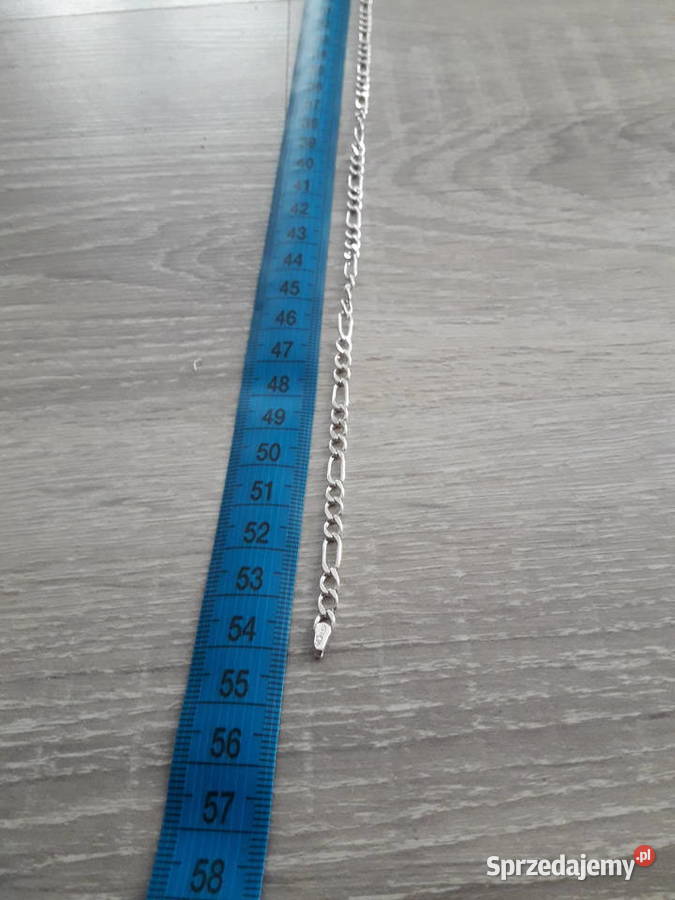 Lancuszek Srebrny Figaro 925 5mm szeroki 55 srebrne Sandomierz