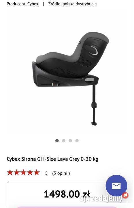Fotelik samochodowy Cybex Sirona Gi isize 0-18kg sprzedam