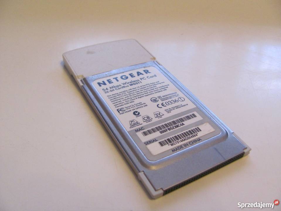 Karta sieciowa adapter NETGEAR WG511 54 Mbps Zamość