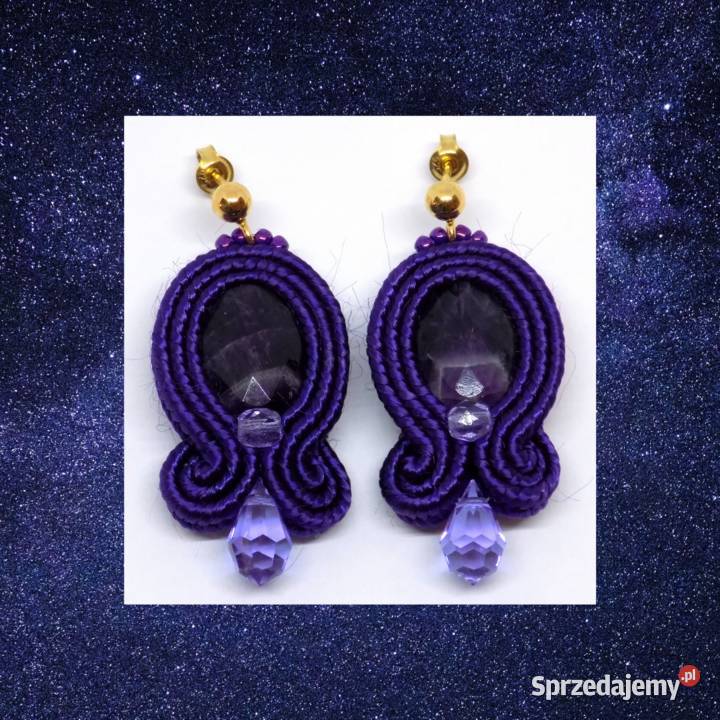 FIOLETOWE OMEGI Z AMETYSTEM SUTASZ