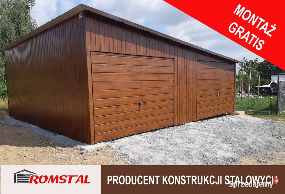 Garaż Blaszany ORZECH Złoty Dąb Blaszak GARAŻE Międzychód