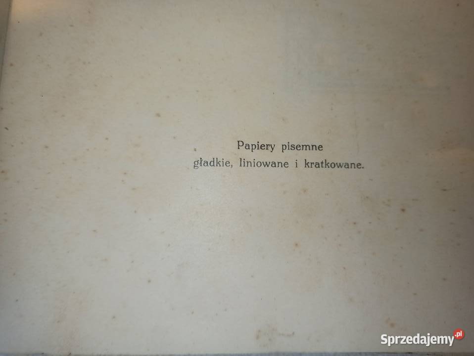 Papier J Franaszek Mirkowska Fabryka Papieru ok Warszawa
