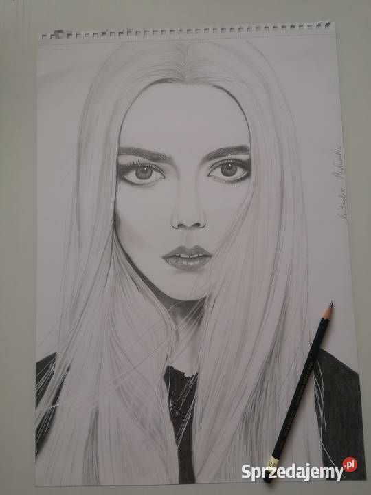 Anya TaylorJoy portret ołówkiem