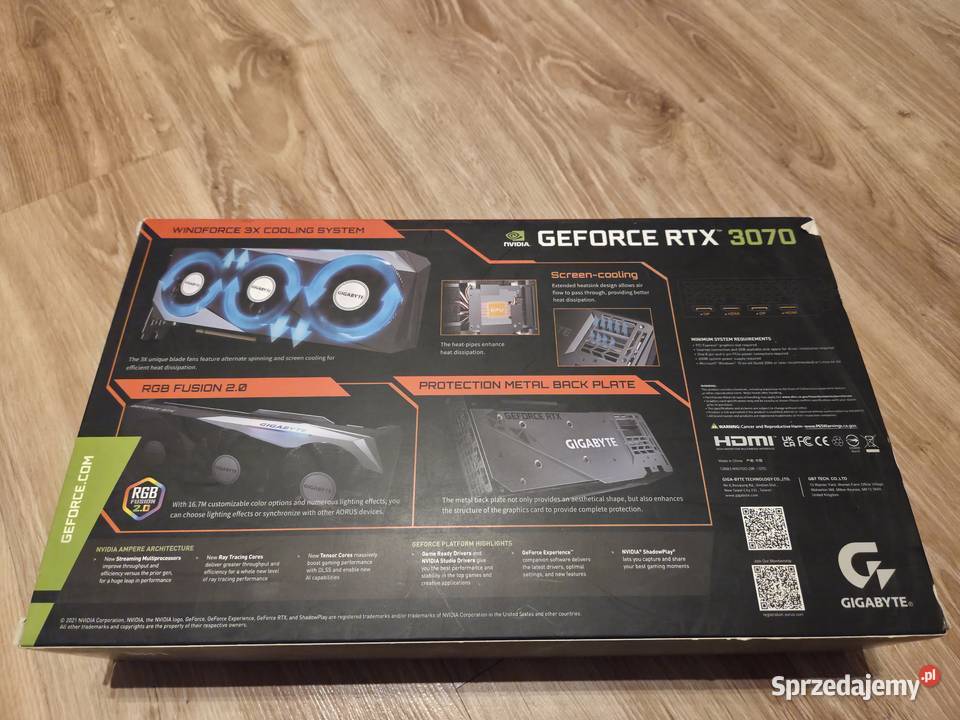 Gigabyte GeForce RTX 3070 Gaming OC 8G Rev 20 Sosnowiec