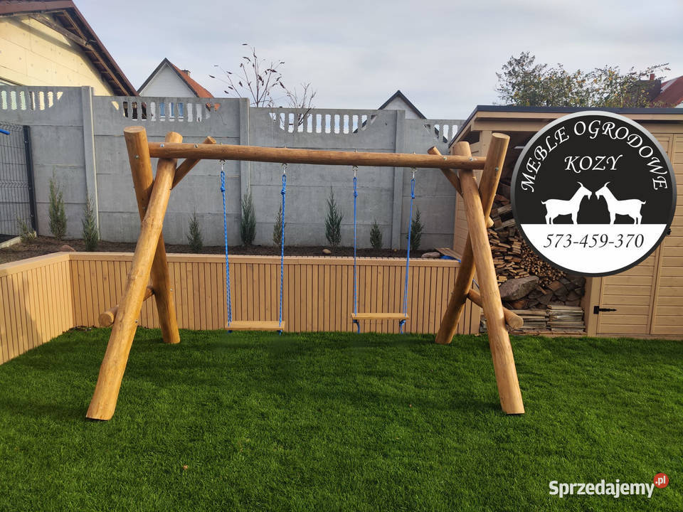 PROMOCJA Huśtawka ogrodowa drewniana plac zabaw Ostrów Wielkopolski
