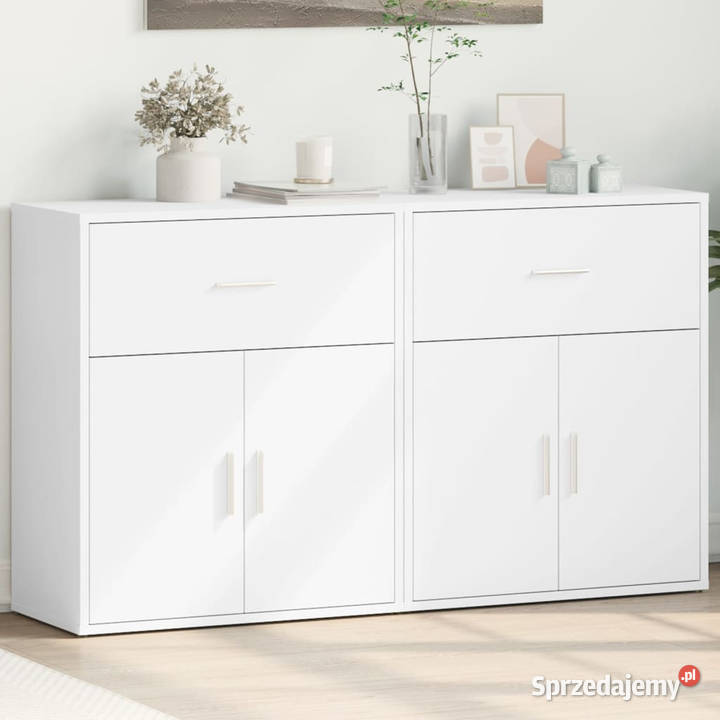 Szafki 2 białe 60x31x70 materiał drewnopochodny