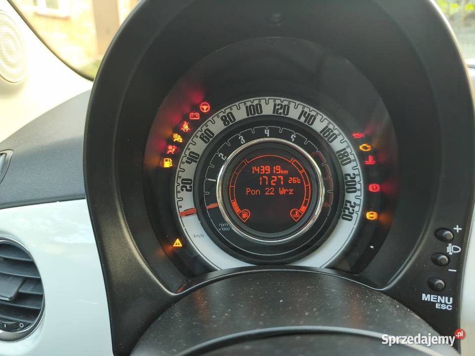 Fiat 500 09 8V TwinAir StartStopp nieuszkodzony Busko-Zdrój sprzedam