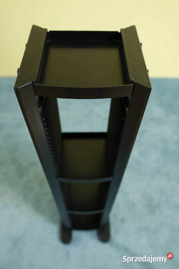 stojak na płyty CD czarny plastik Pozostałe Gorzów Wielkopolski