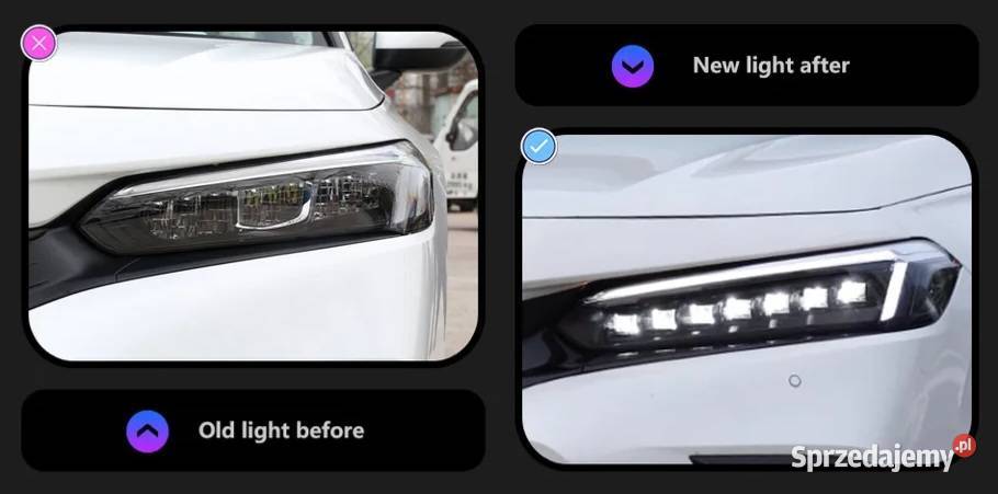 NOWE lampy przednie lampa przód Honda Civic XI Bełchatów sprzedam