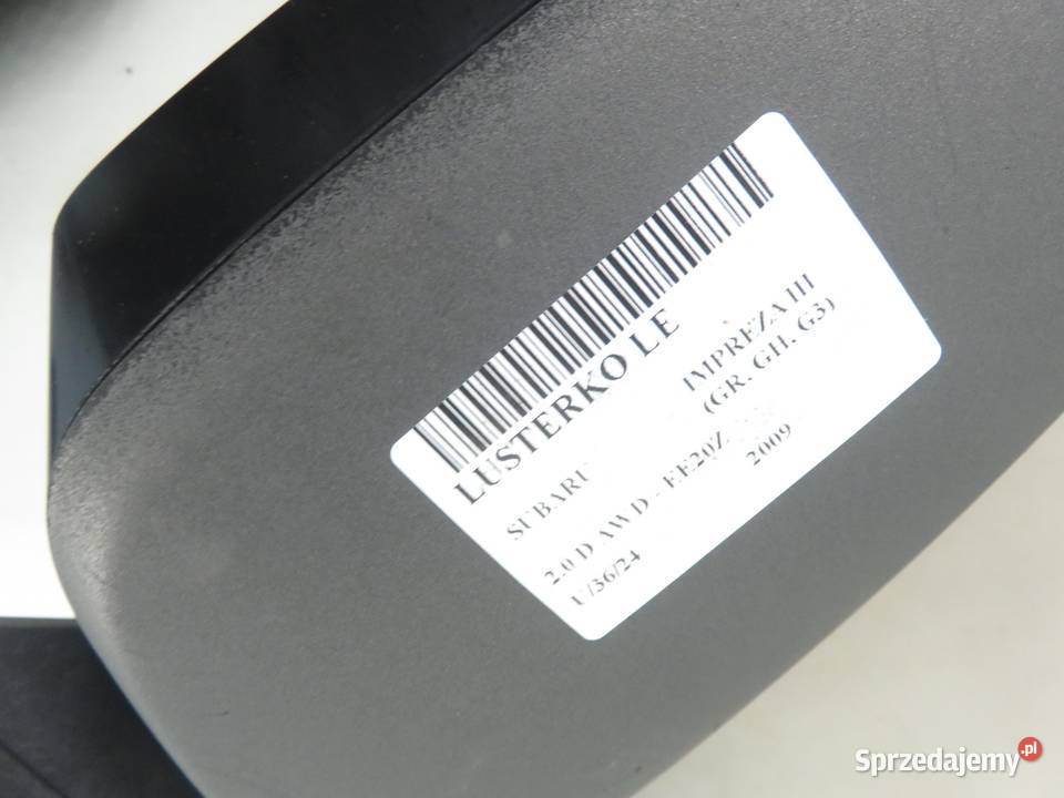 LUSTERKO LEWE SUBARU IMPREZA III 9 PIN GR GH G3 Lusterka zewnętrzne