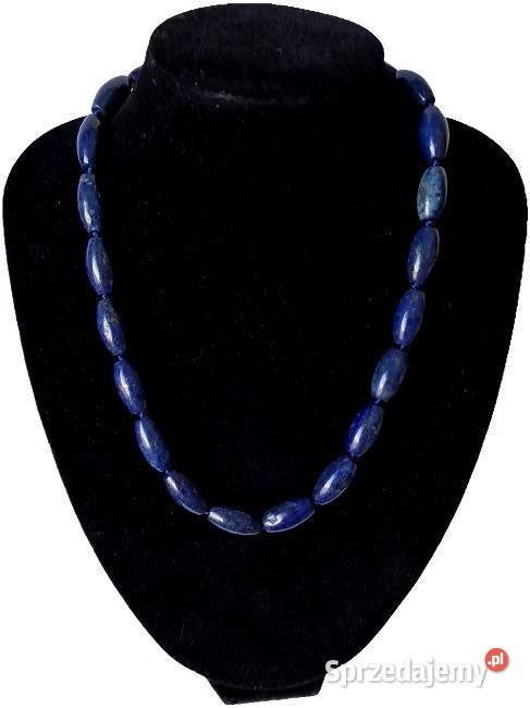 LAPIS LAZULI NATURALNY LAZURYT PIRYT NASZYJNIK Częstochowa