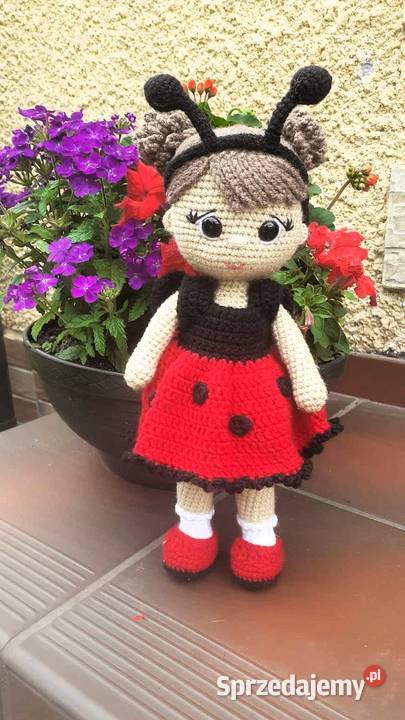 Lalka biedronka szydełkowa Bydgoszcz