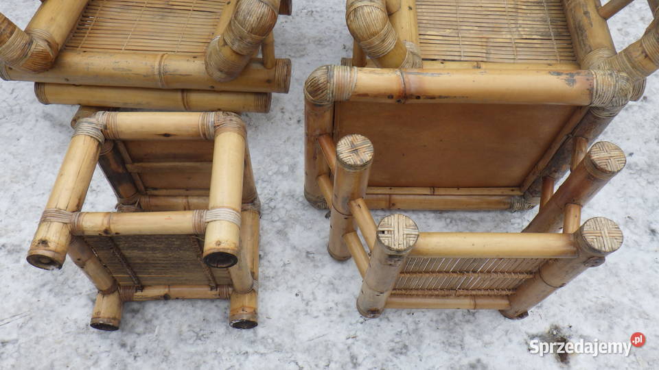 Meble Ogrodowe Tarasowe Bambusowe Bamb Dębica