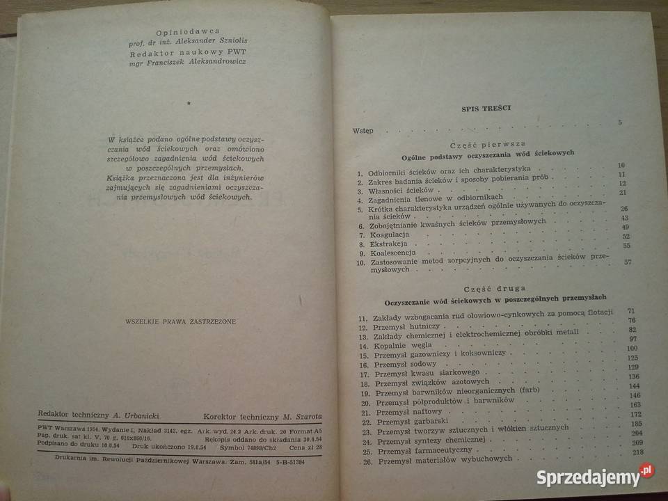 Oczyszczanie Ścieków Przemysłowych JKucharski Warszawa sprzedam