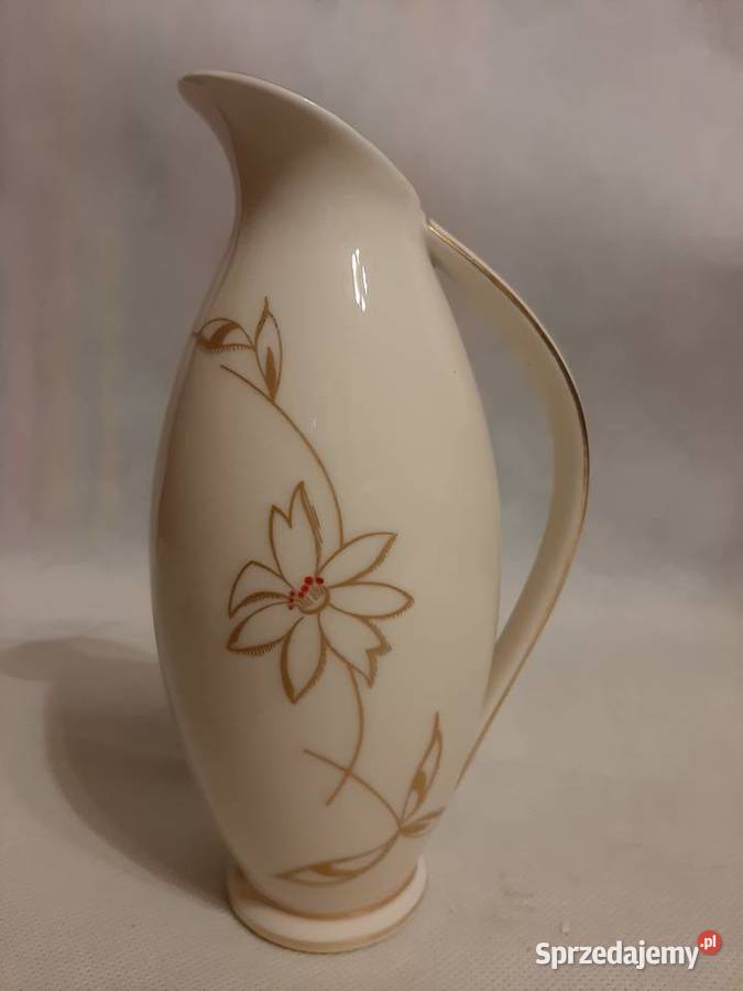 Piękny porcelanowy wazon sygnowany niemiecki Inowrocław