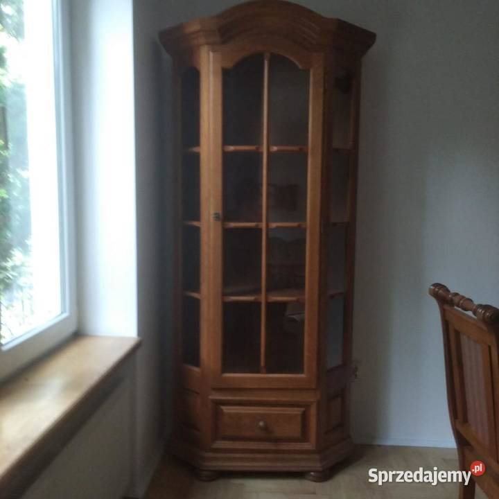 WYPRZEDAZ Elegancka witryna swarzedzka debowa Warszawa