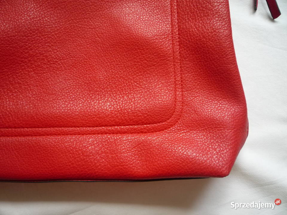 Czerwona torebka Pojemna Duża Mieści format A4 Szczecin