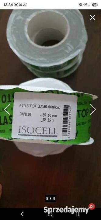 Taśma mocnoklejąca Isocell Airstop Elasto 60 mm Radom sprzedam