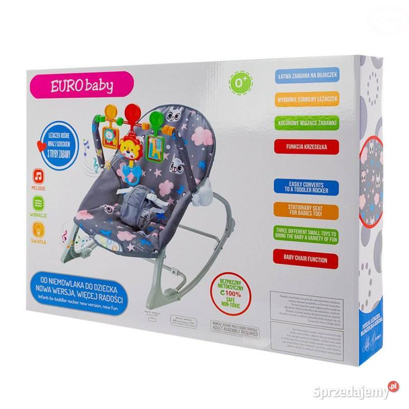 EUROBABY LEŻACZEK LITTLE DREAMER GREY Pozostałe Bielsk Podlaski sprzedam