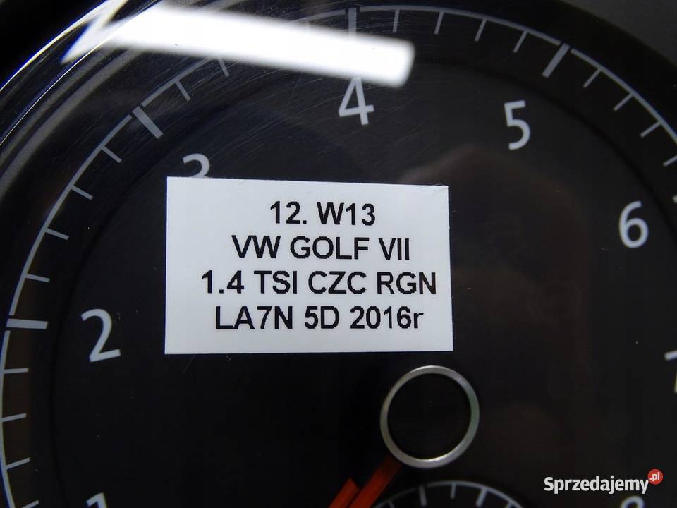 LICZNIK ZEGARY VW GOLF VII 14 TSI 16R 5G1920940B Liczniki i zegary