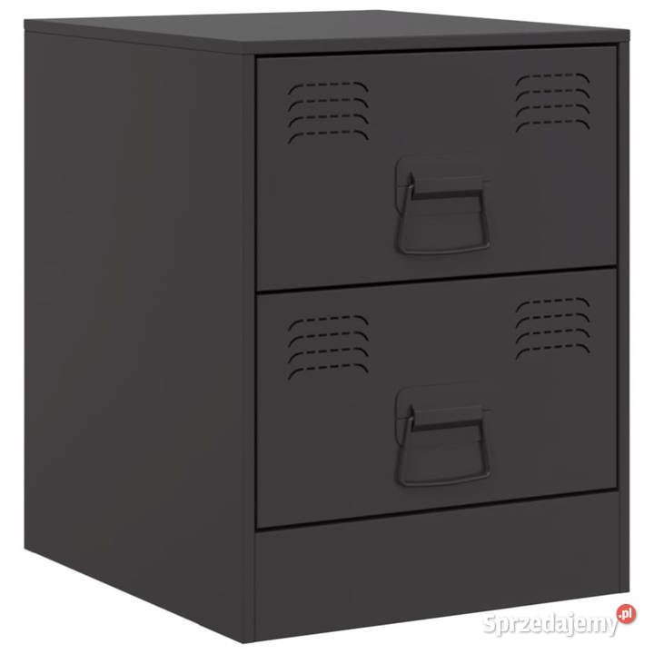 Szafki nocne 2 czarne 345x39x44 stal WM841620 Warszawa