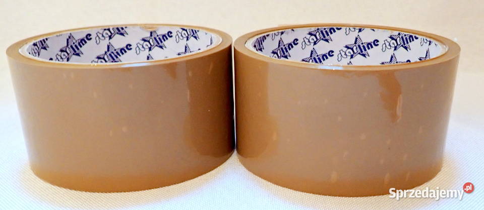 Taśma klejąca pakowa brąz 40m Mocny acrylowy Pozostałe śląskie