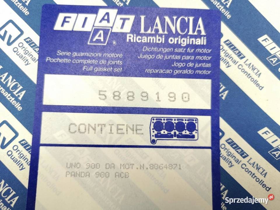 USZCZELKI GÓRY SILNIKA FIAT UNO 700 950 8591 ORI osobowe