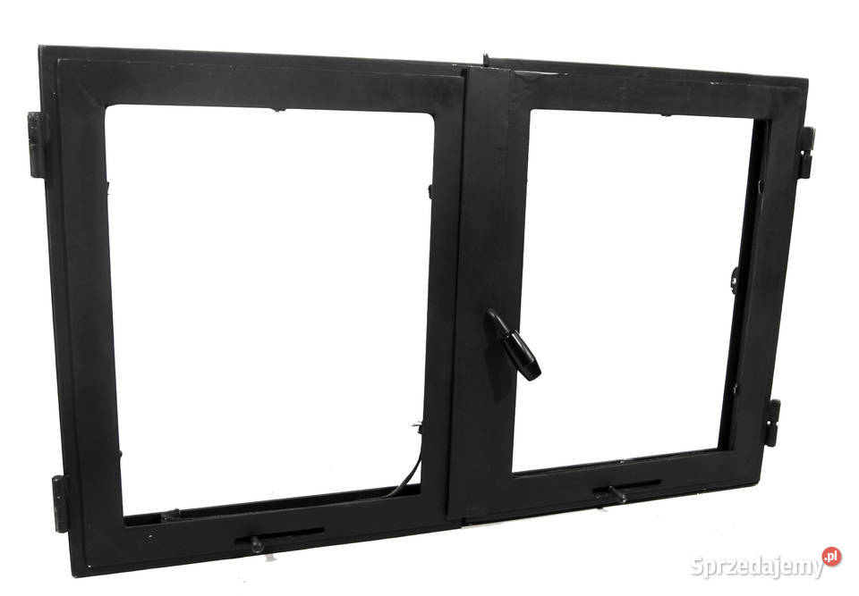 DRZWICZKI STALOWE dwuskrzydłowe Z SZYBĄ na Radziszów