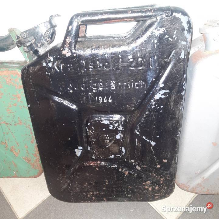 Karnister kanister niemiecki Wehrmachtu z 1944 r śląskie Rybnik