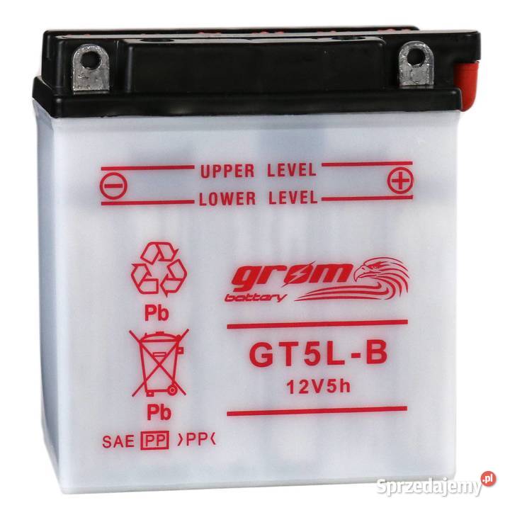 Akumulator motocyklowy GROM YB5LB 12V 5Ah 80A P Gniezno
