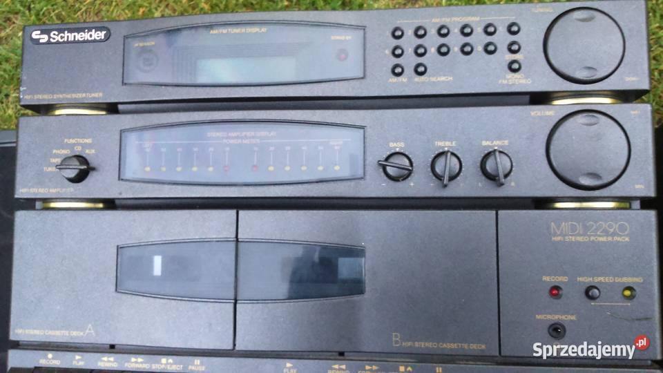 Wieża Schneider Midi 2290LS FM CD kasety Tuszkowo