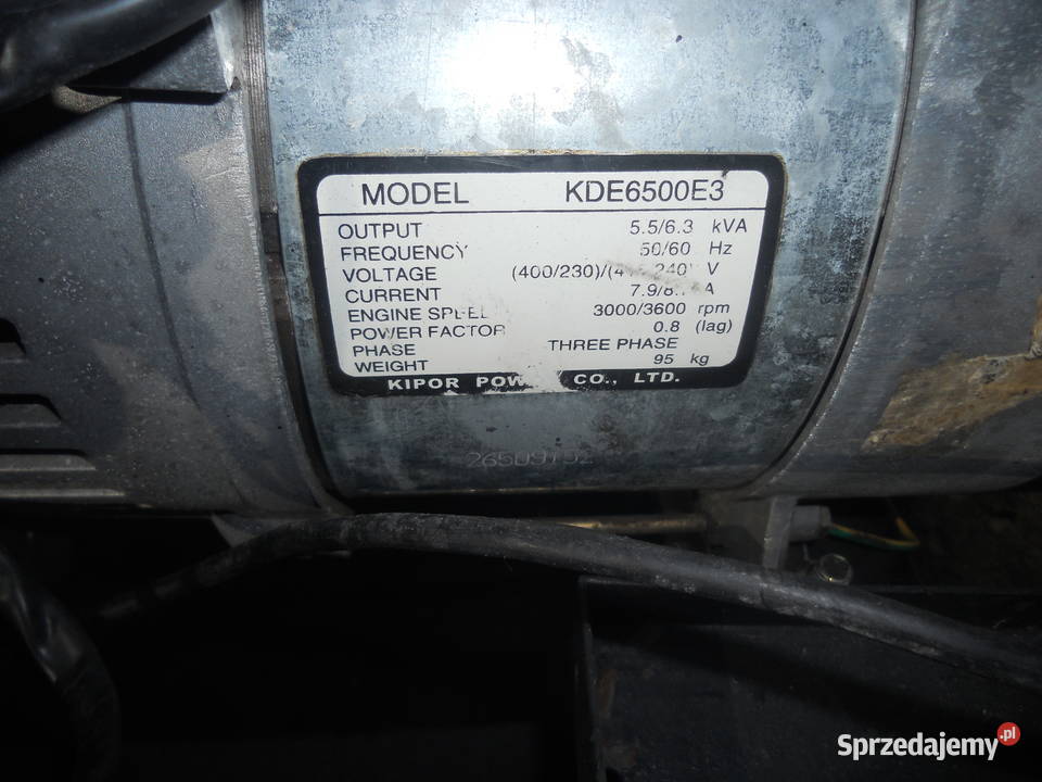 KIPOR Agregat prądotwórczy Diesla Awaryjne Agregaty prądotwórcze Dębica