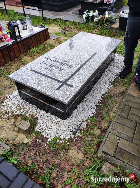 Pomnik w rozsądnej Z płytą kamienną granit Rybnik