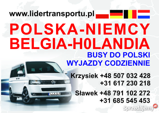 Busy do Belgi Niemiec i Holandii Przewóz osób i Słupsk