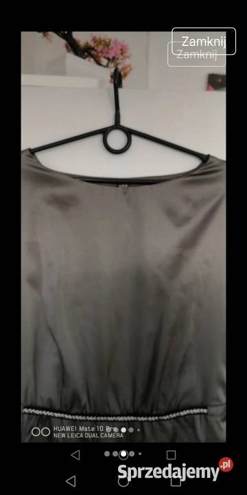 Szara sukienka damska Moszczenica