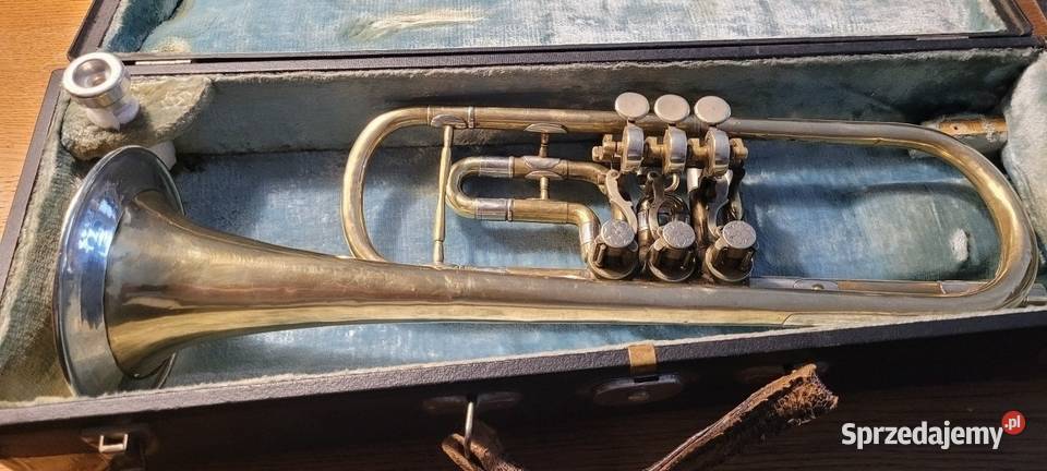 Trąbka in B z klawiaturą obrotową blaszane Instrumenty dęte Bąków sprzedam