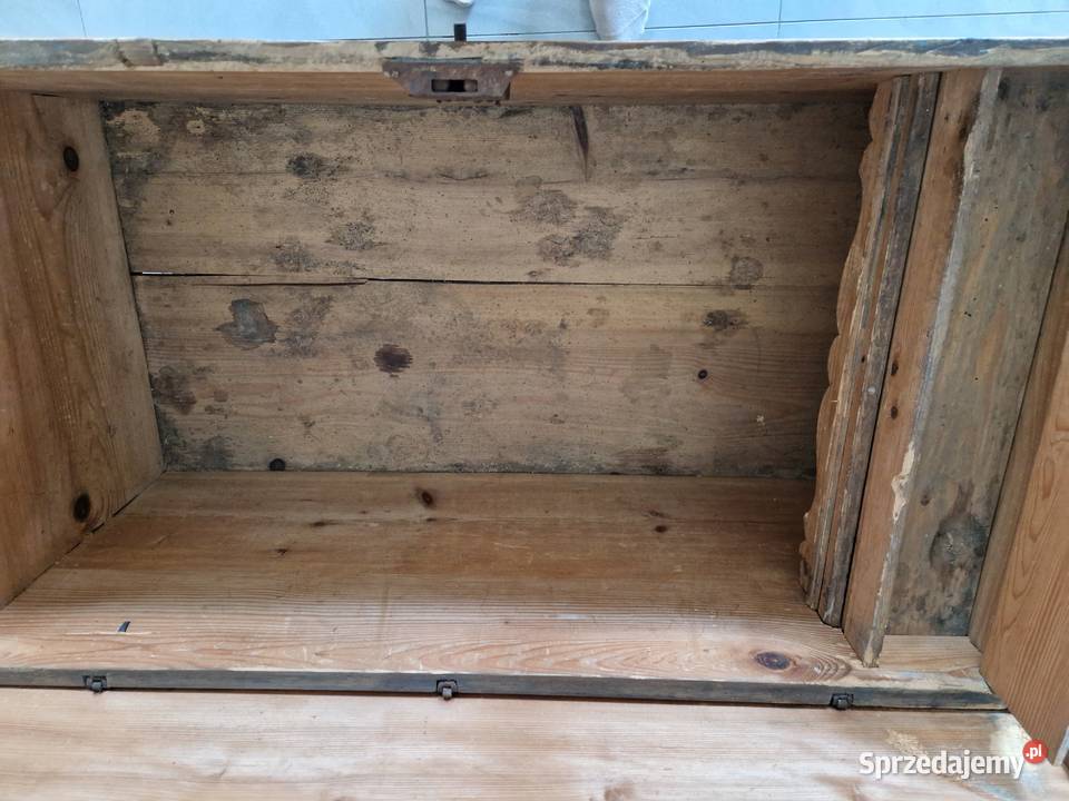 Skrzynia malowana ludowa z 1846 roku Słupca
