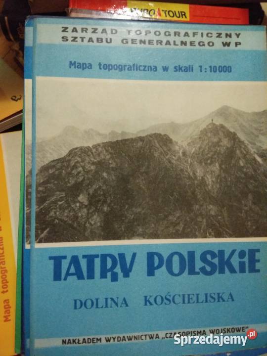 Mapa topograficzna Tatry polskie Dolina