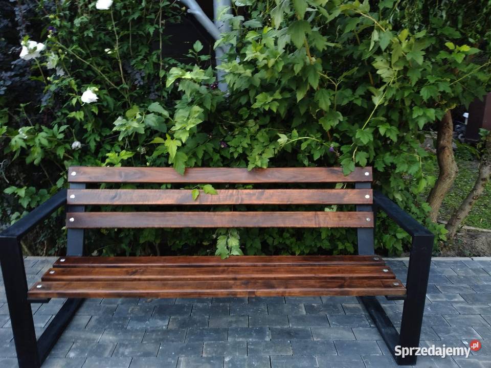 Ławka ogrodowa nowoczesna balkon taras metal mazowieckie Zbuczyn
