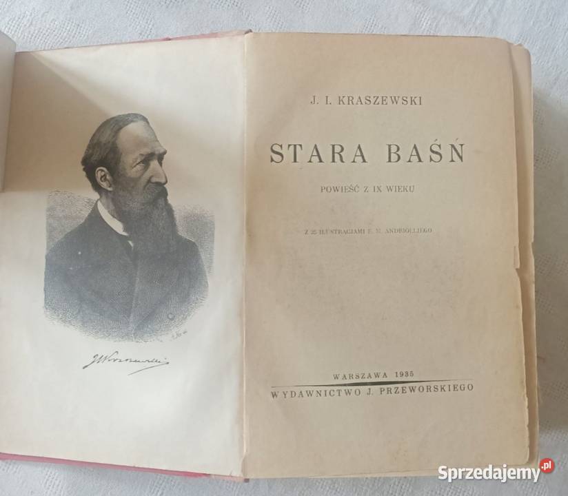 Stara książka Stara baśń Józef Ignacy Kraszewski Warszawa