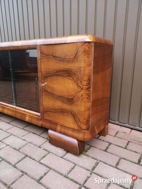 Komoda RTV ARTDECO Niska Orzech 152 Stara Antyk Swarzędz sprzedam