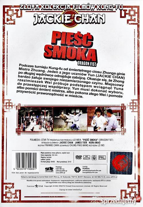 PIĘŚĆ SMOKA JACKIE CHAN ZŁOTA KOLEKCJA FILMÓW Kalisz
