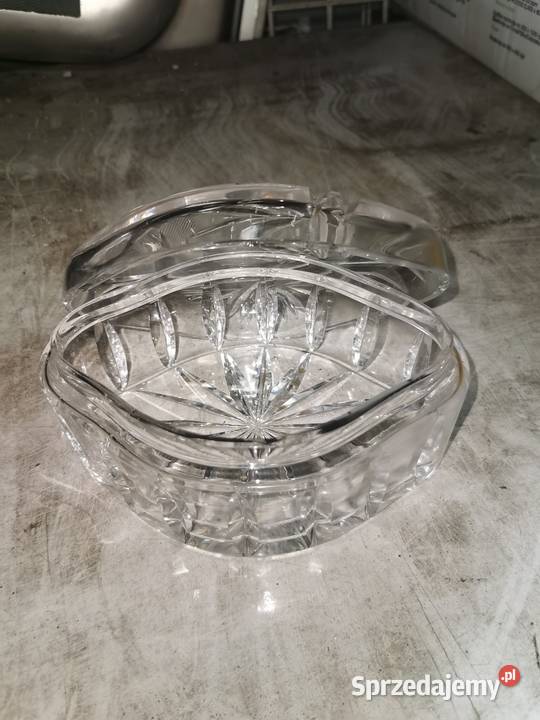 Szklana bombonierka Antyki, Sztuka, Kolekcje Nowy Tomyśl