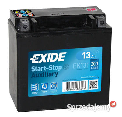 Akumulator Exide AGM 12V 13Ah 200A L EK131 osobowe Jelcz-Laskowice