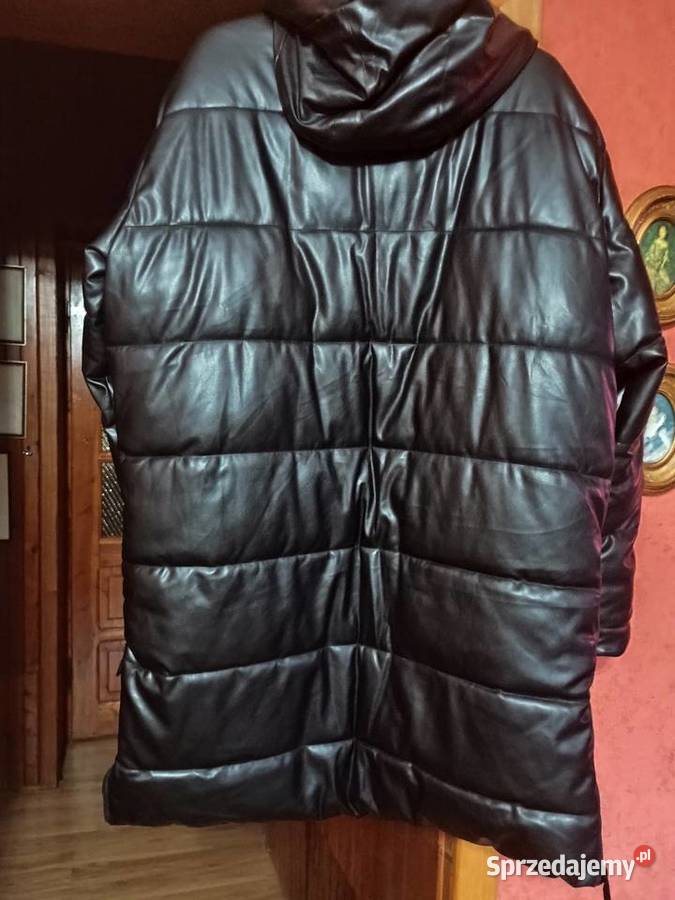 Płaszcz męski S Reserved eko skóra czarny design Tczew sprzedam