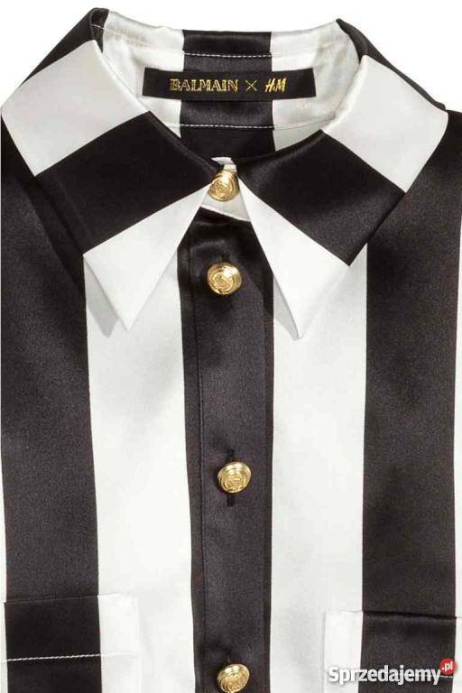 koszula HM BALMAIN czarny Bluzki i koszule Lewków sprzedam