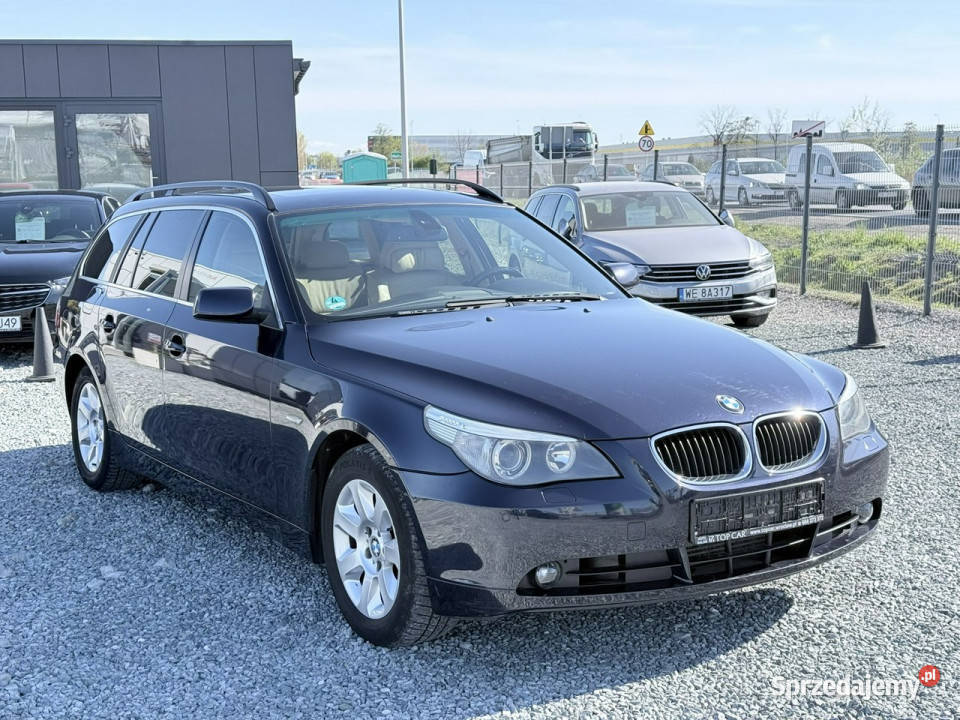 BMW 525 25D 177 2005r 204 skóry Nawigacja full elektrochrom. lusterko wst. Samochody osobowe Wojkowice