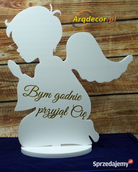 Dwa duże Anioły Dekoracja ołtarza Pierwsza